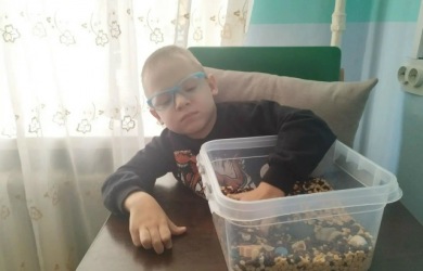 На занятии с дефектологом детям помогали черепашки.